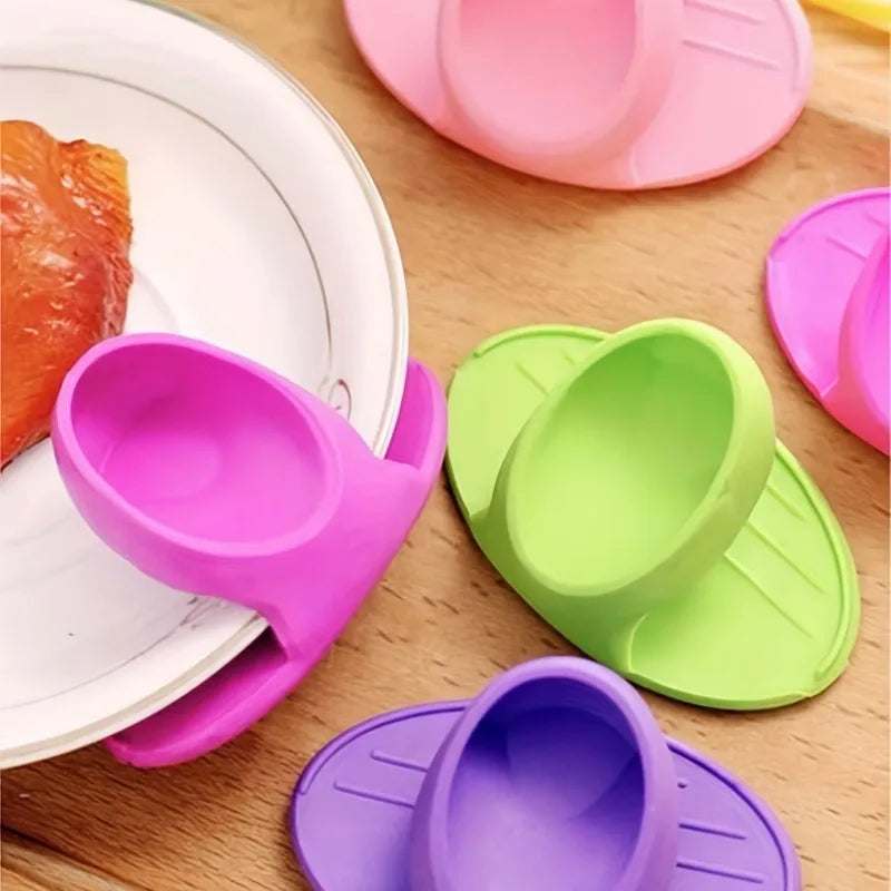 Silicone Finger Covers Heat Resistant Oven Mitts Kitchen Grips 2 Pack