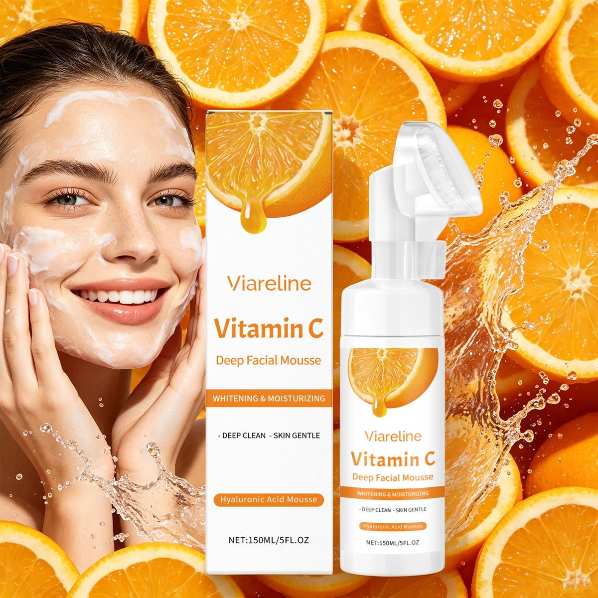 Vitamin C Facial Cleanser Deep Pore Cleansing Foam