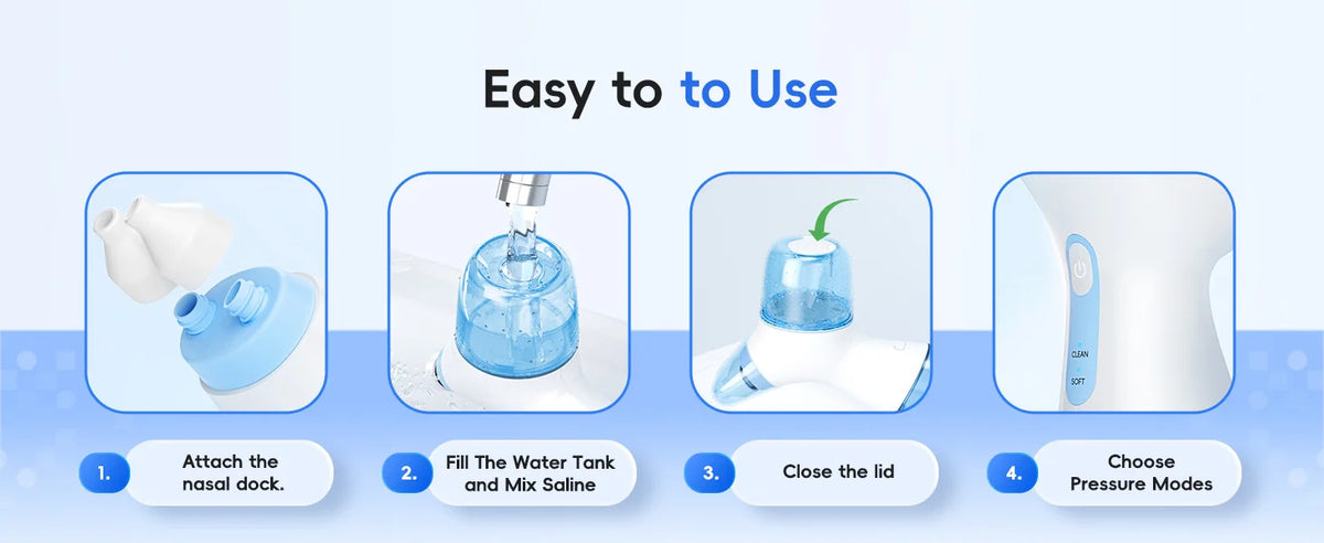 Electric Sinus Rinse Machine Nasal Irrigator Nose Cleaner