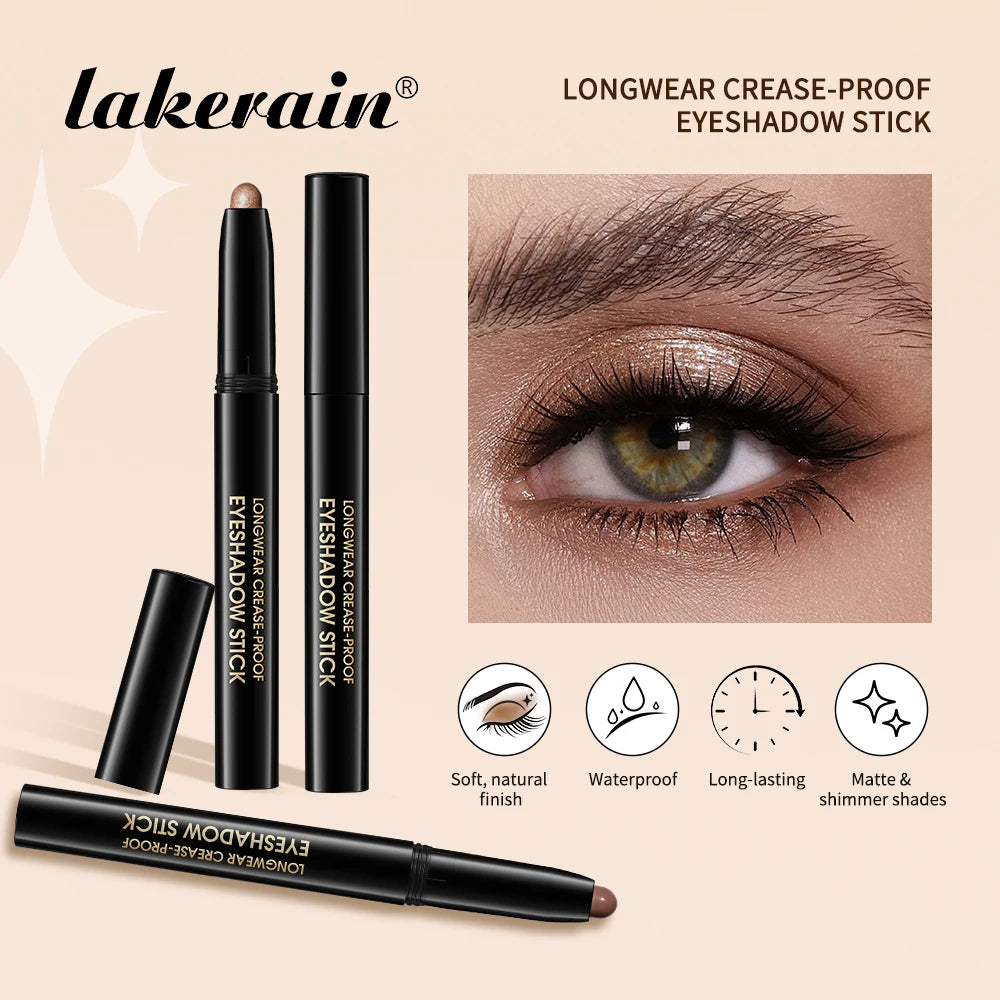 Longwear Crease Proof Eyeshadow Pencil Shimmer Matte Eye Shadow Pen