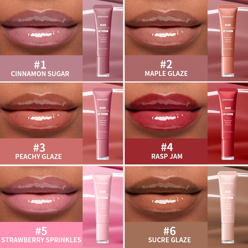 Lakerain Tinted Lip Serum Gloss Moisturizing Balm - 4