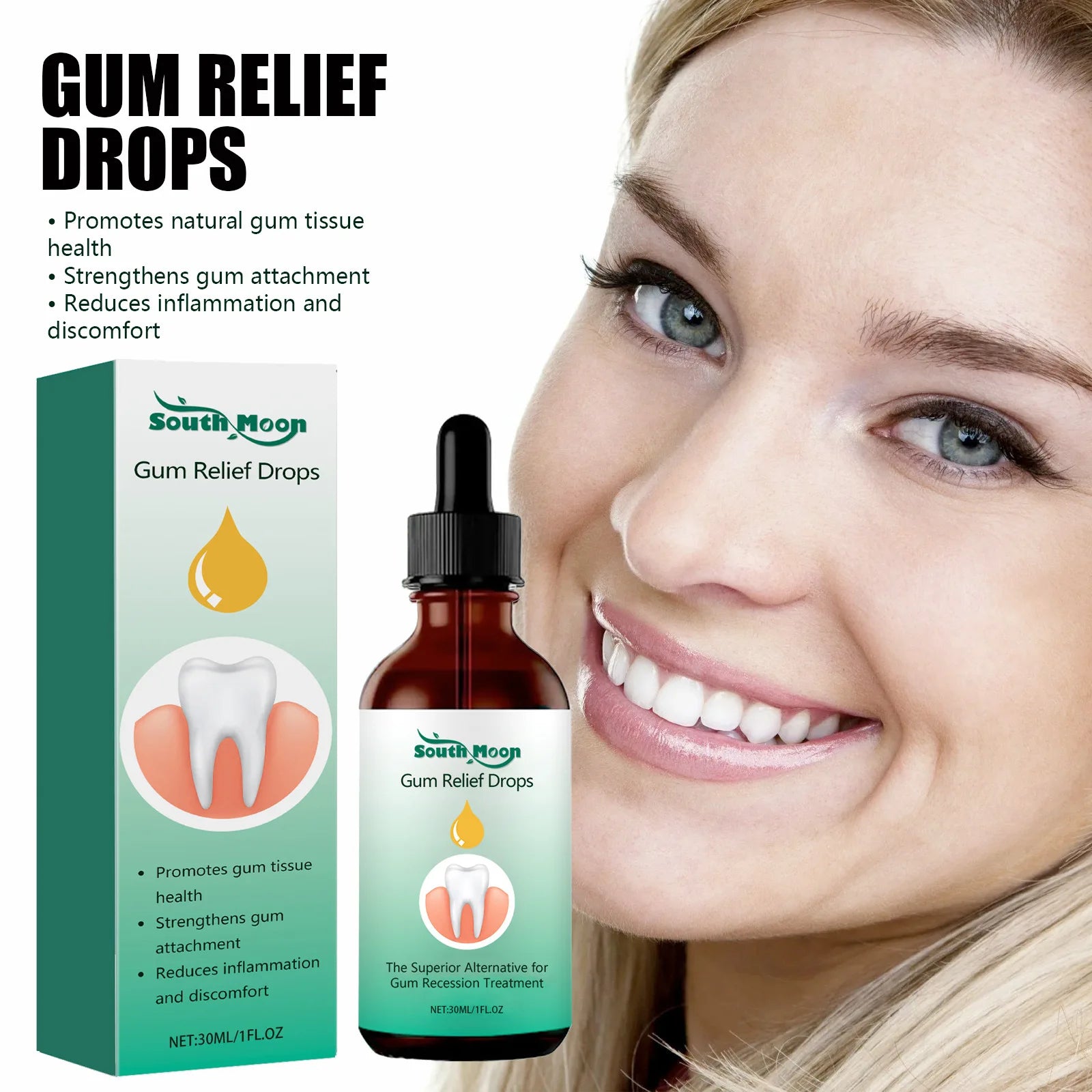 Toothache Relief Drops Plaque Stain Gum Pain Cure Oral Care - 5
