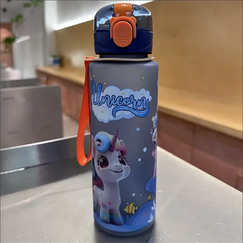 700ml Astronaut Water Bottle Leakproof Sport Cup with Carrying Strap - 16