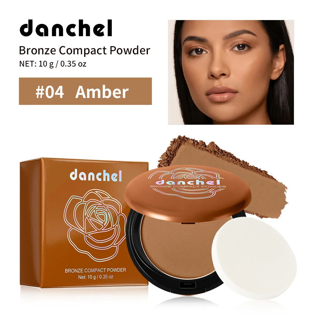Matte Bronze Compact Powder Natural Setting Makeup