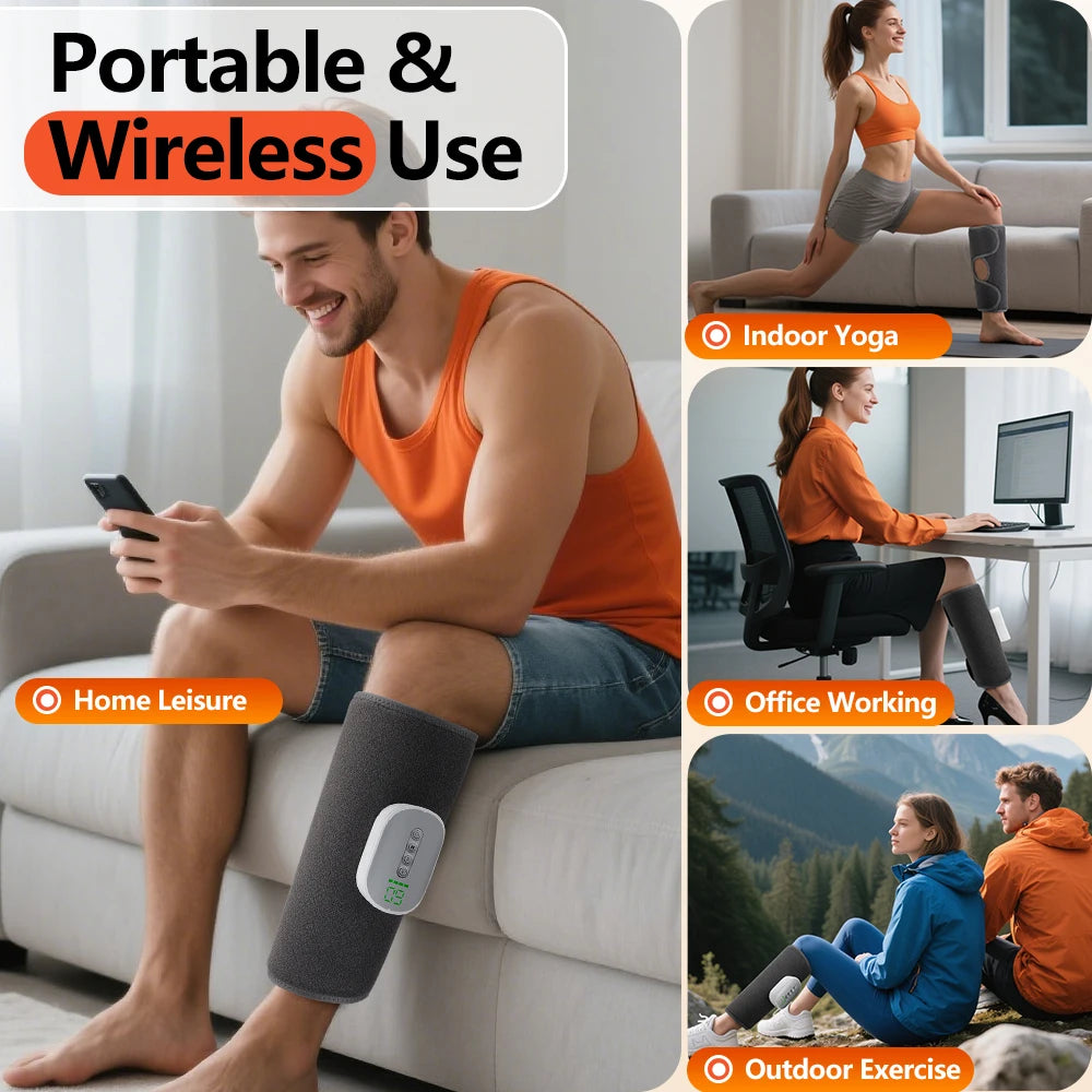Wireless Calf Air Compression Massager & Leg Relaxation Wrap - 11