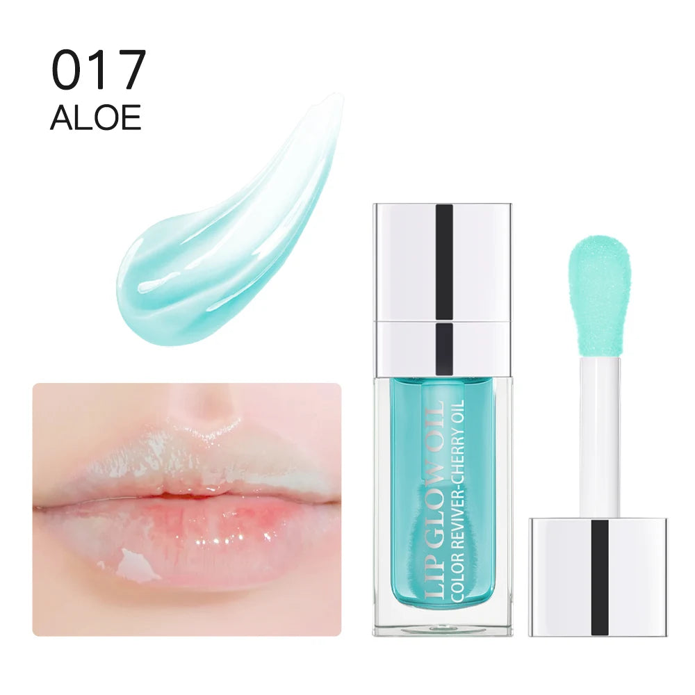 Lip Oil Plumping Gloss Crystal Jelly Moisturizing Tinted Lip Plumper