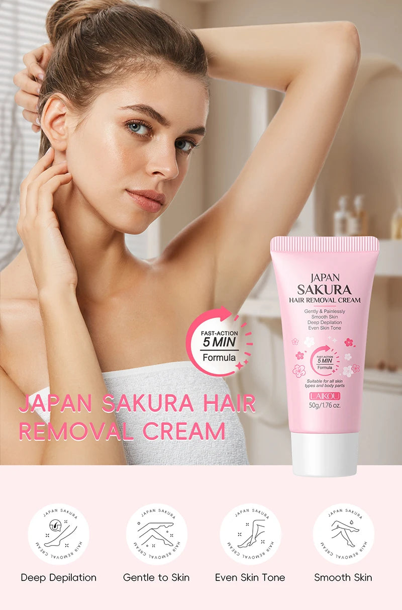 Eelhoe Hair Removal Cream Painless Body Epilator and Growth Inhibitor