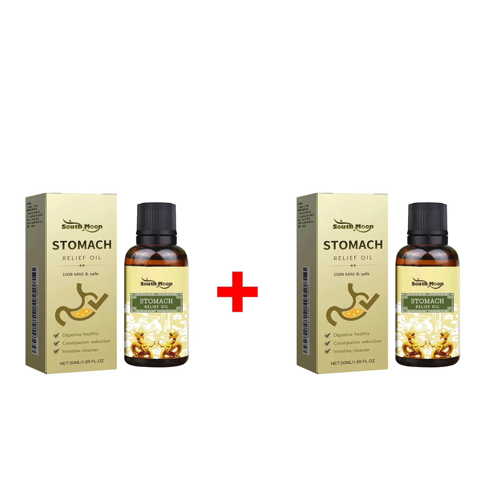 Herbal Stomach Relief Oil Abdomen Massage Constipation Care - 14