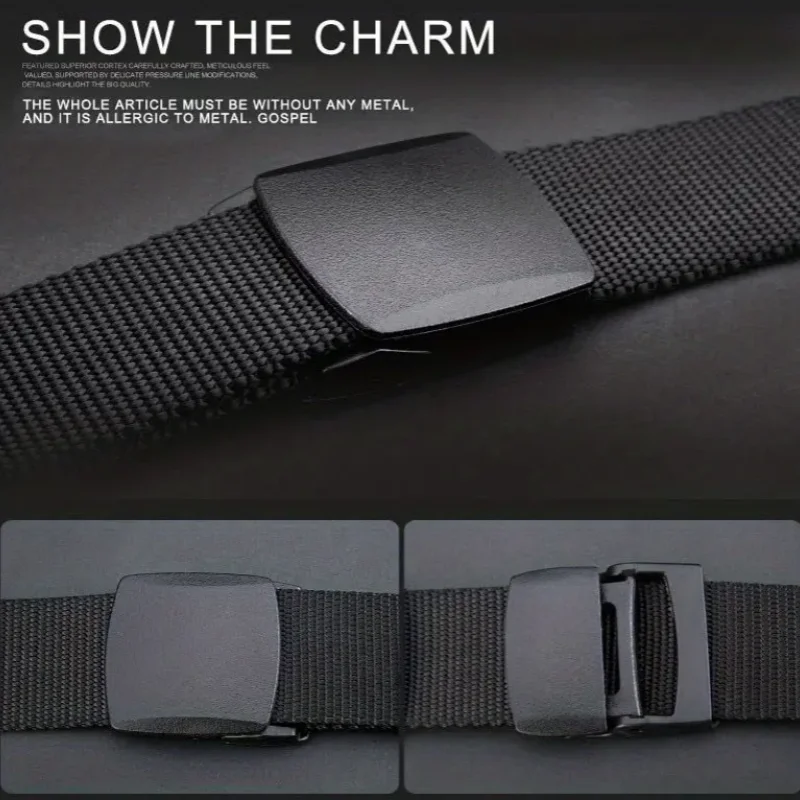 2 Pack Tactical Nylon Belt Quick Release Webbing Canvas Work Belt
