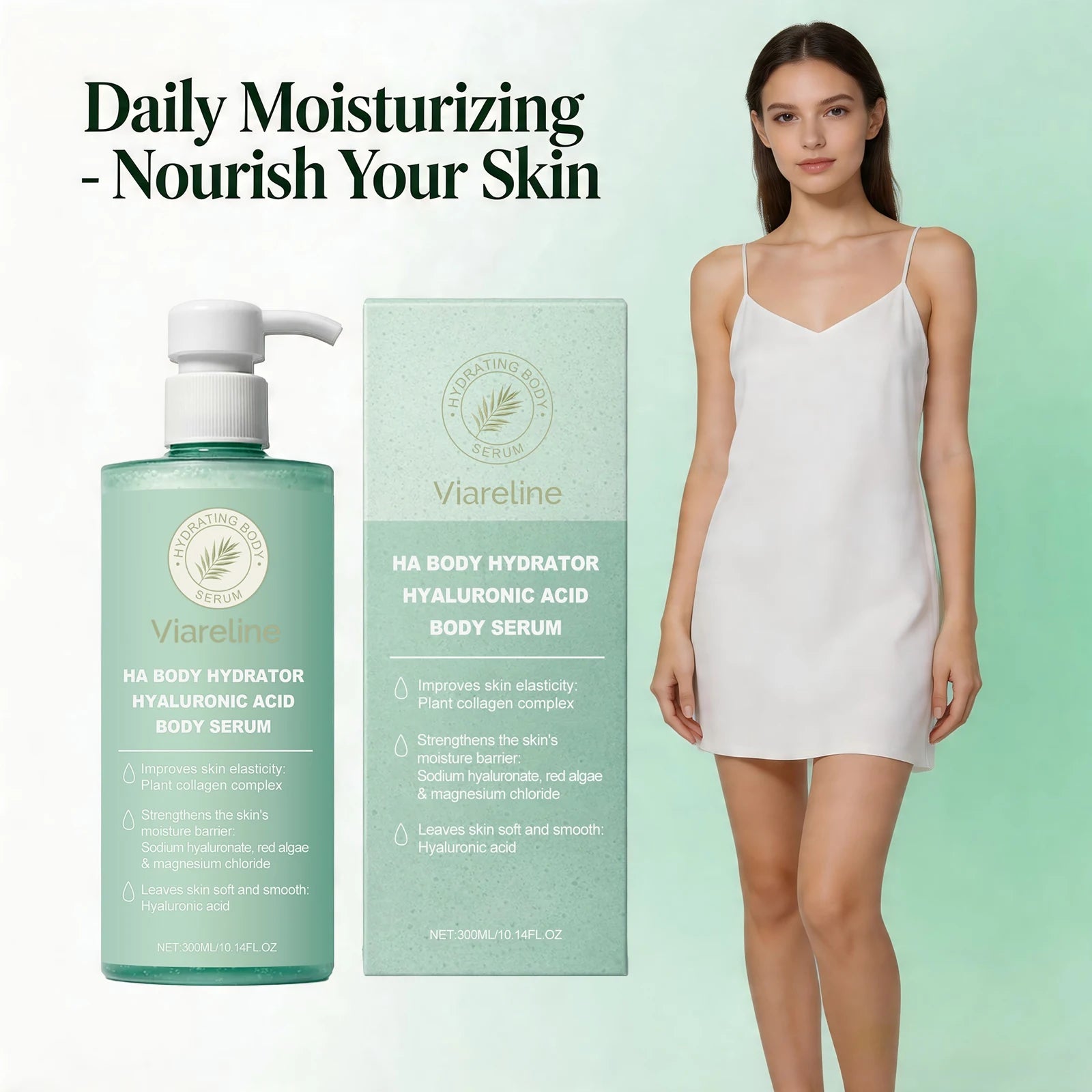 Hyaluronic Acid Body Serum for Dry Skin Moisturizing Care - 4