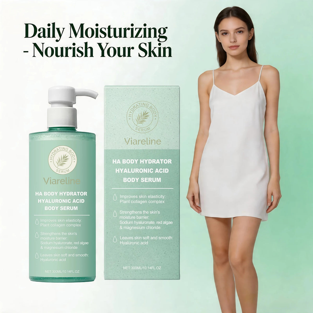 Hyaluronic Acid Body Serum for Dry Skin Moisturizing Care