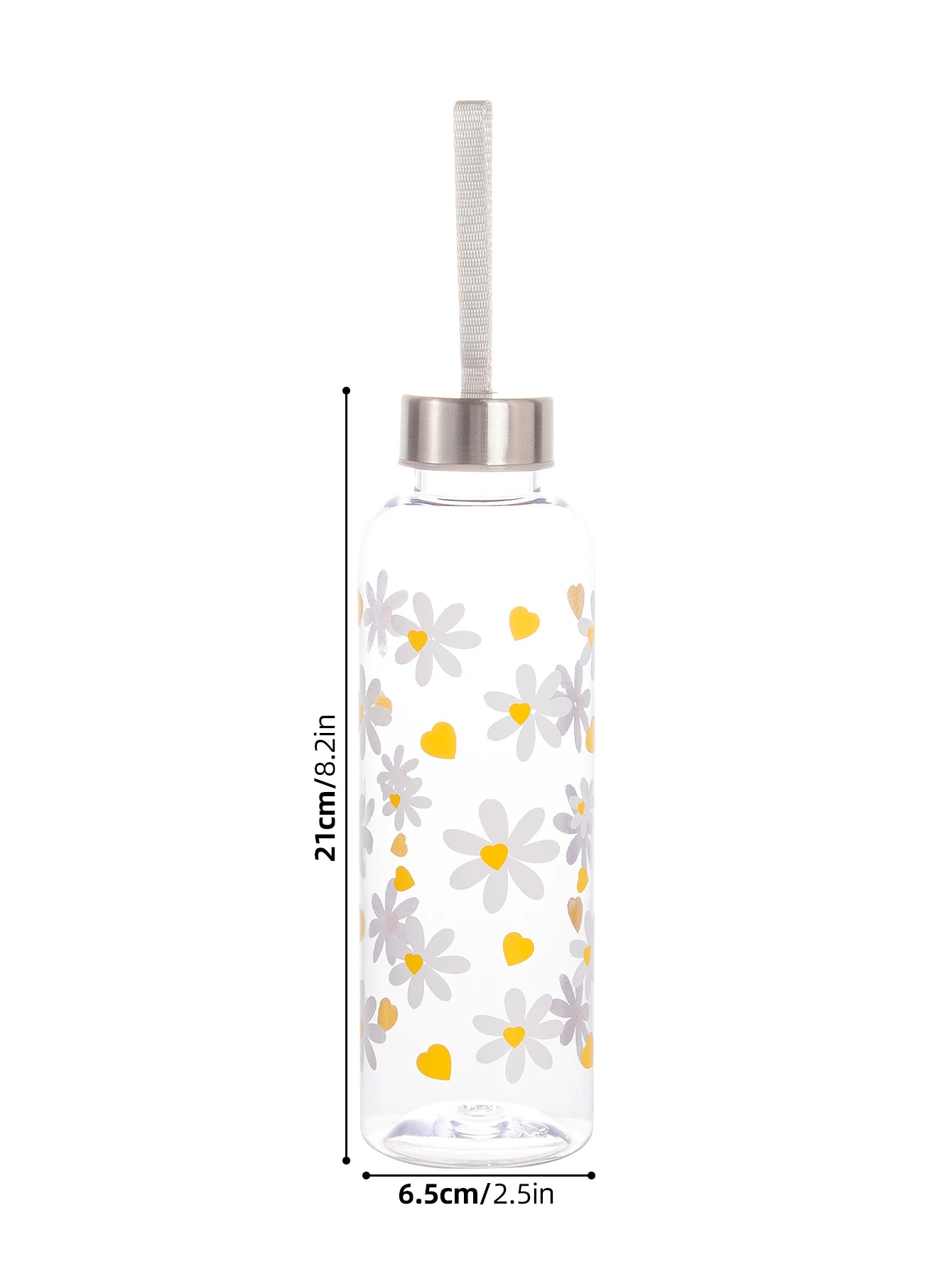 550ml Bowknot Daisy Water Bottle Leakproof Sport Cup for Gym Travel - 10