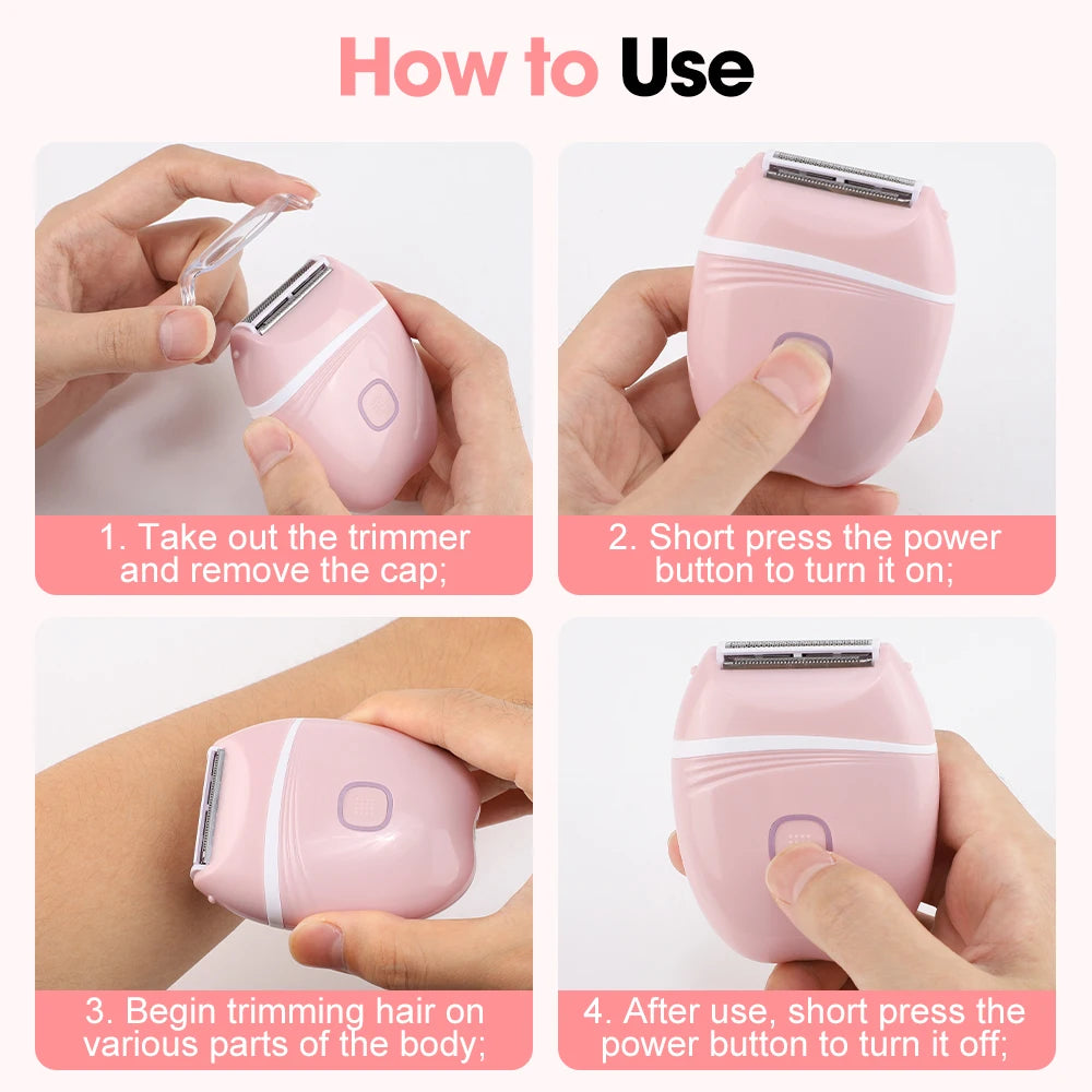 Electric Shaver for Women Cordless Body Hair Remover Lady Razor - 12