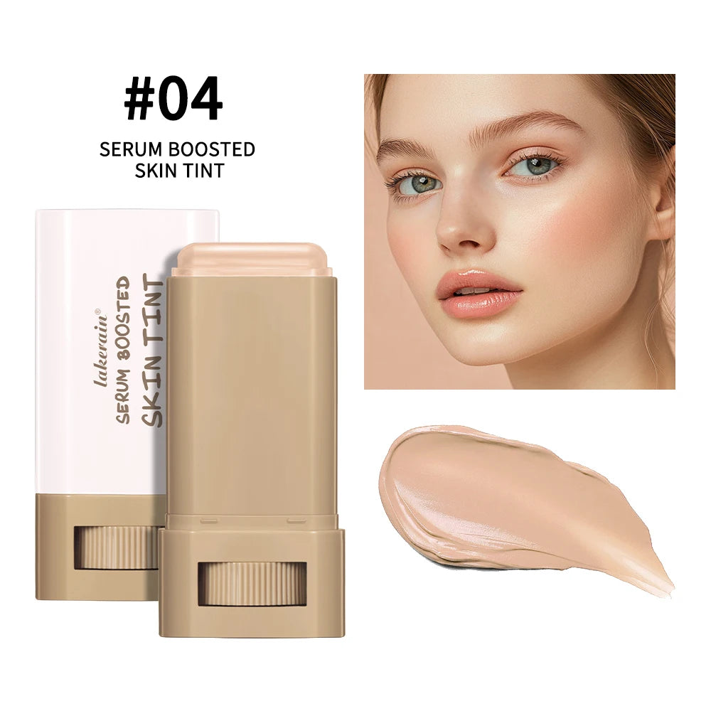 Serum Boosted Skin Tint Foundation Stick Balm Smooth Concealer Makeup - 25