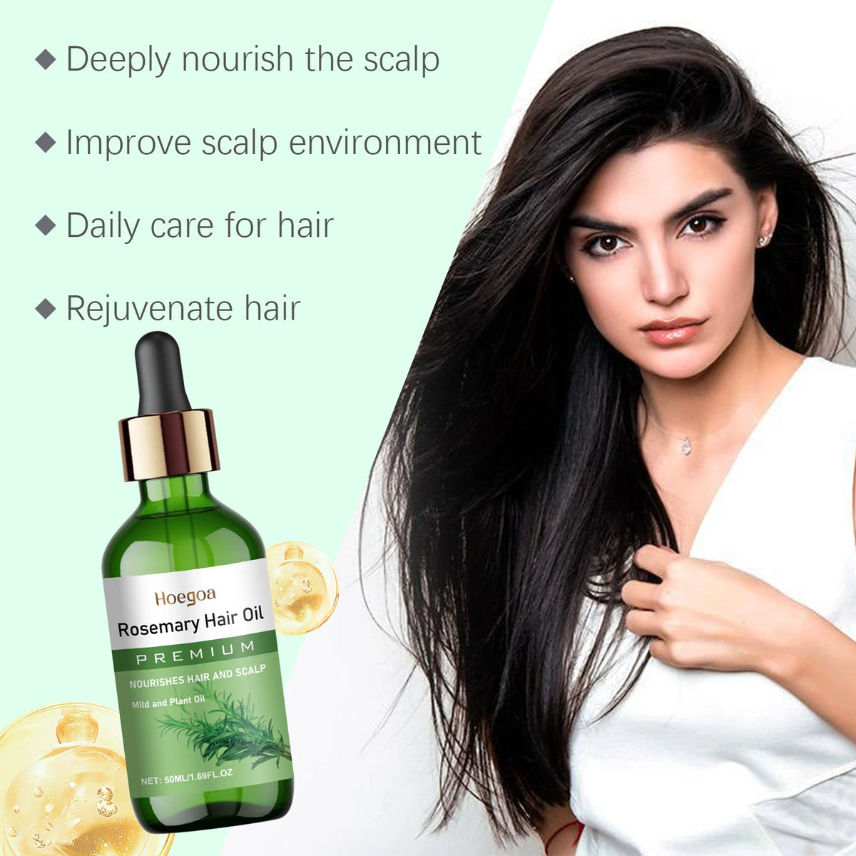 Rosemary Hair Growth Oil Scalp Treatment & Hair Loss Serum
