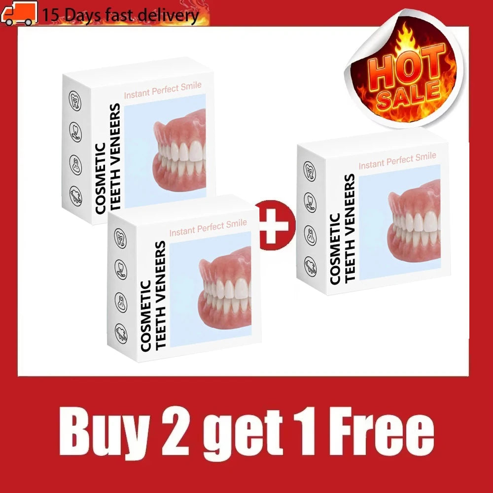 Soft Silicone Dentures Full Set Upper And Lower False Teeth - 8