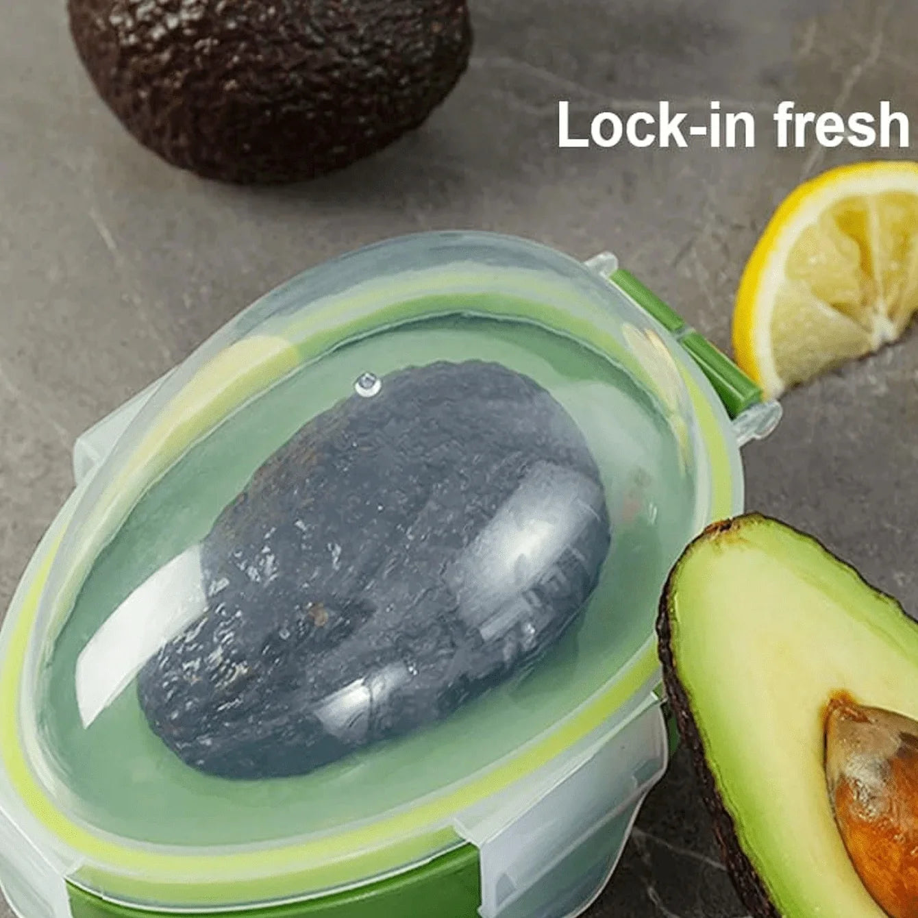 Avocado Storage Box and Slicer Set Reusable Food Keeper Container - 2
