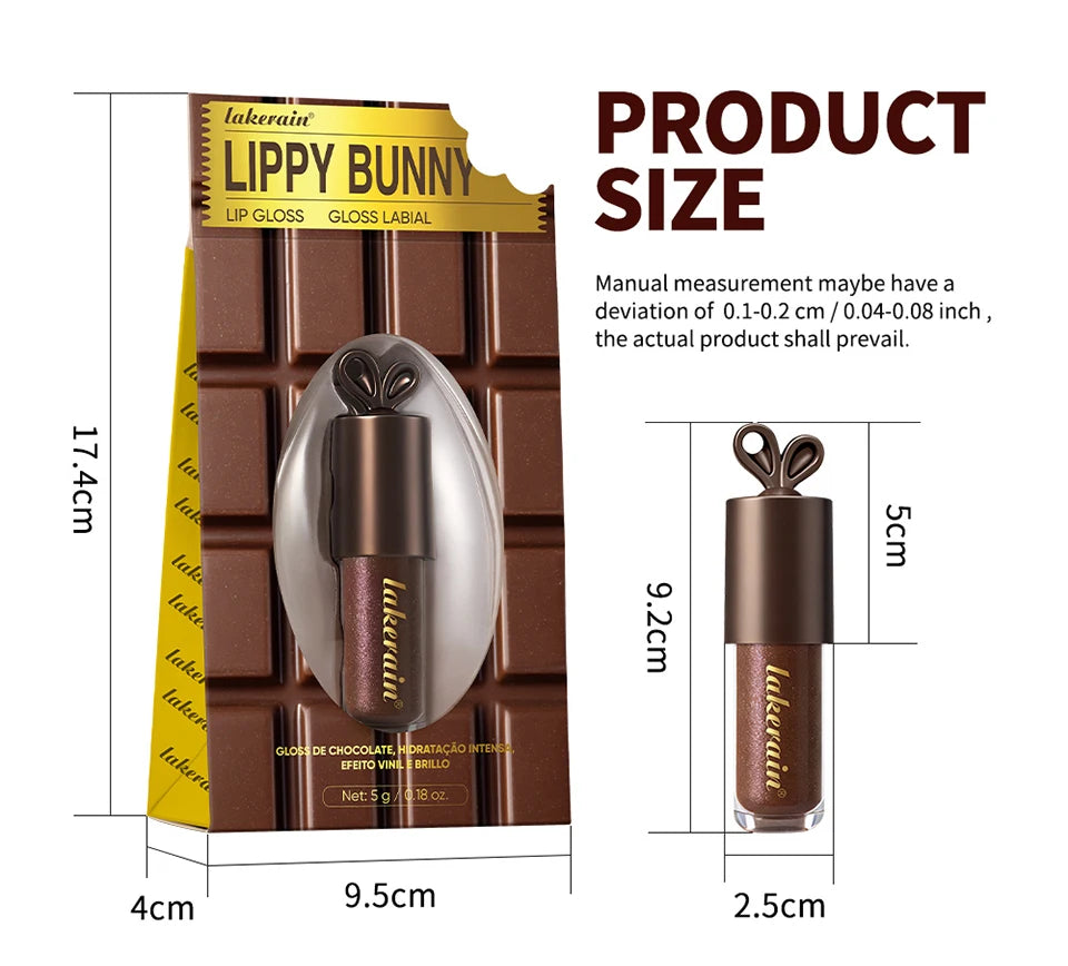 Honey Chocolate Lip Gloss Set Moisturizing Lip Oil Plumper - 30