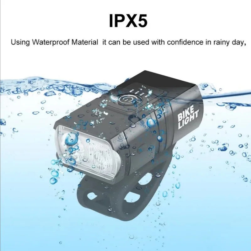 USB Rechargeable LED Bike Light 1000LM MTB Bicycle Headlight Front Lamp
