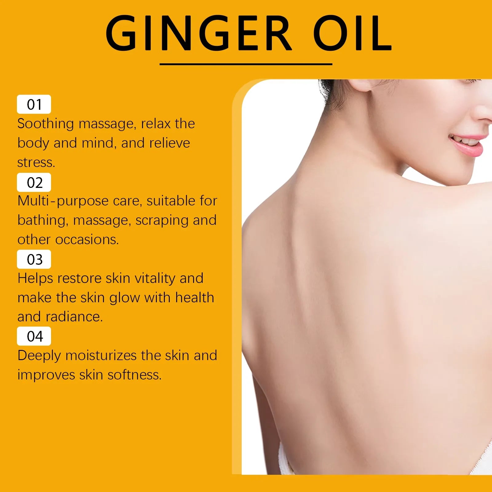 Ginger Massage Oil Body Relaxing Essential Oil - 3