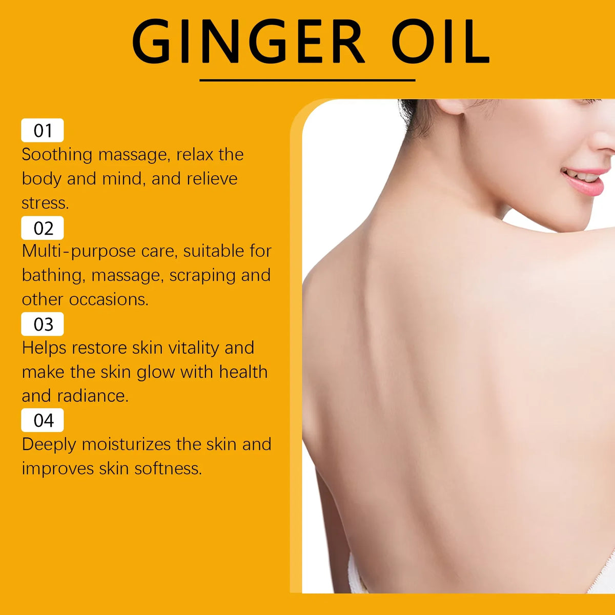 Ginger Massage Oil Body Relaxing Essential Oil