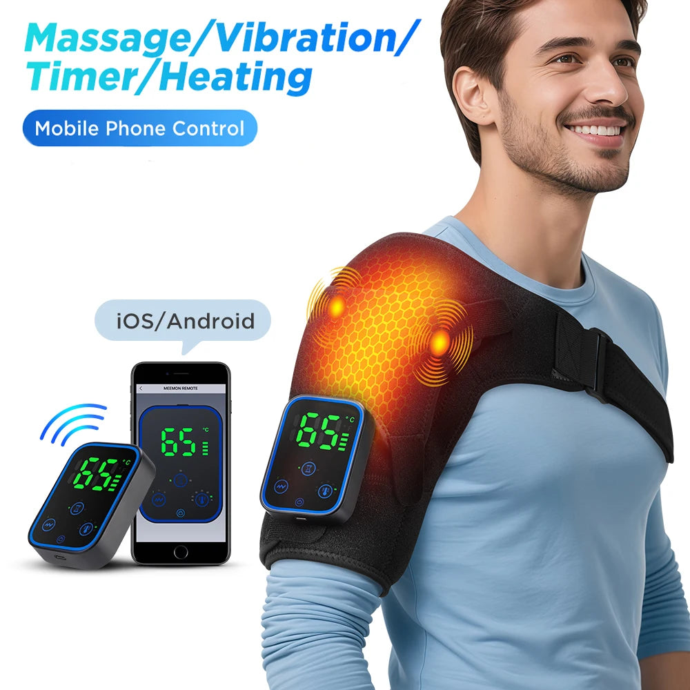 Smart Cordless Shoulder Heating Massager Electric Brace