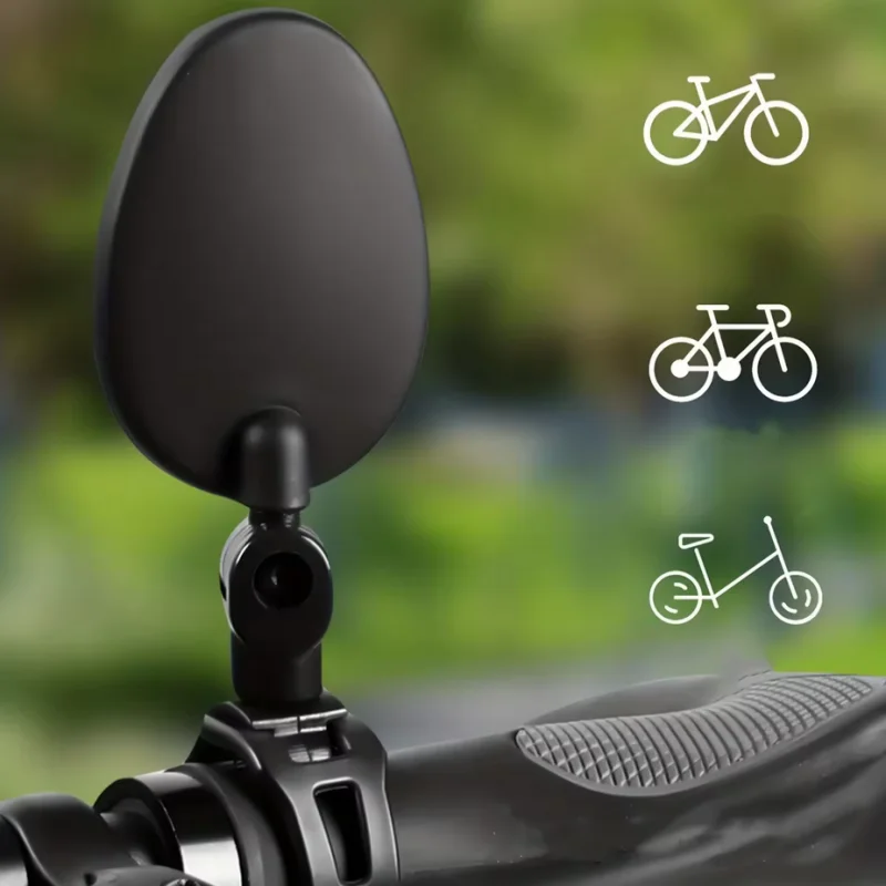 Adjustable Bike Mirror 360 Rotation Cycling Handlebar Rear View Accessory