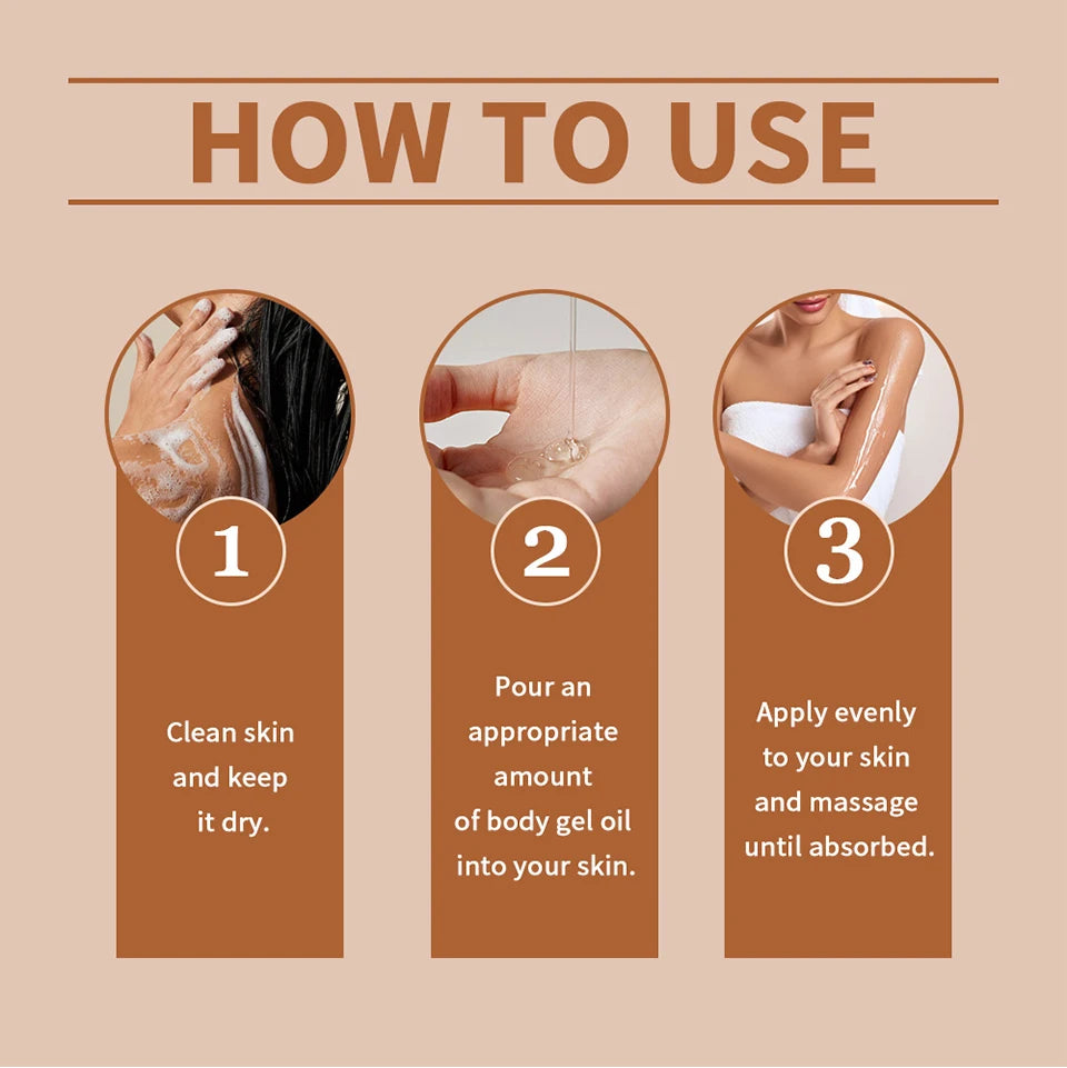 Cocoa Body Oil Gel Moisturizing Hydration for Dry Skin Care