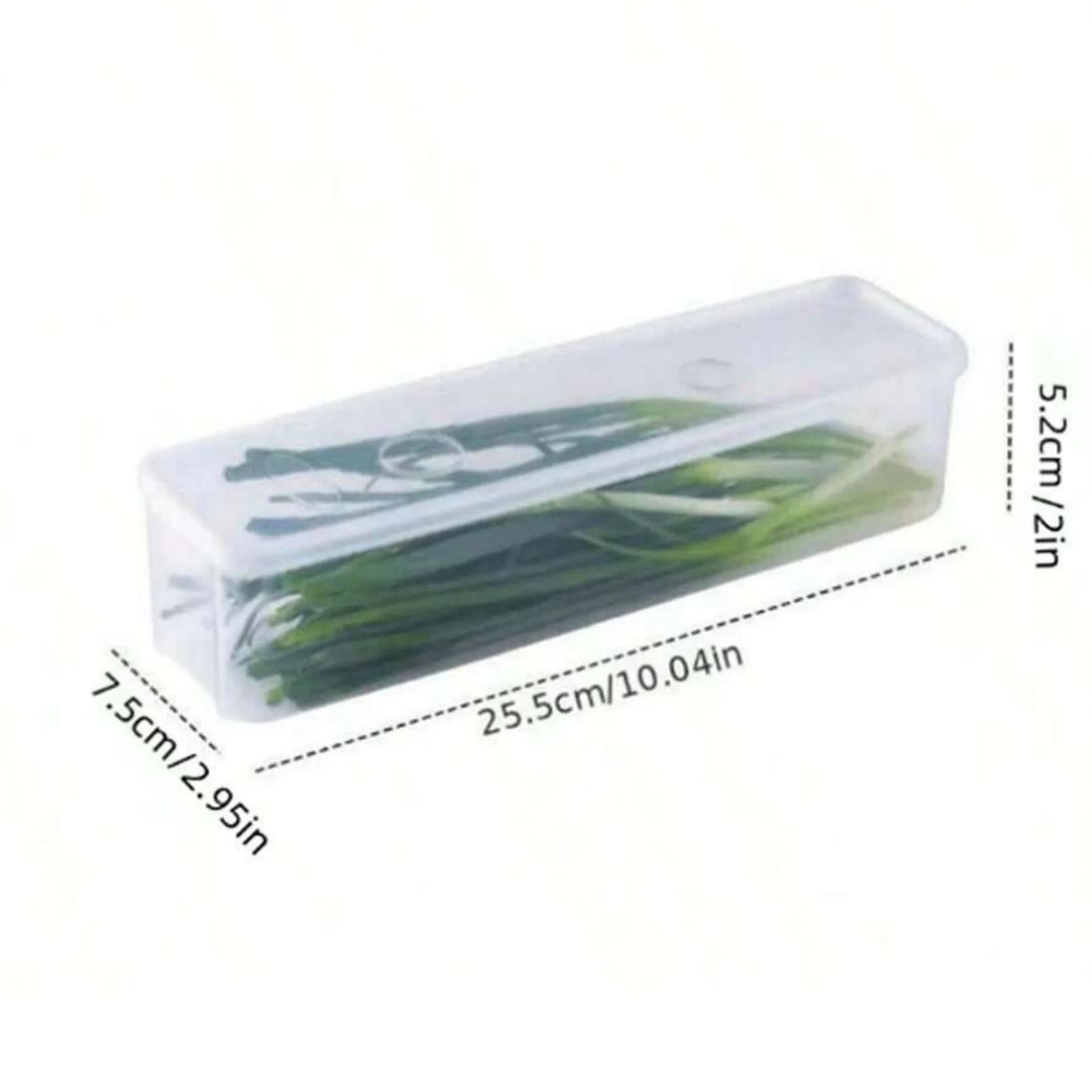 Clear Refrigerator Storage Box Food Keeper for Vegetables and Herbs