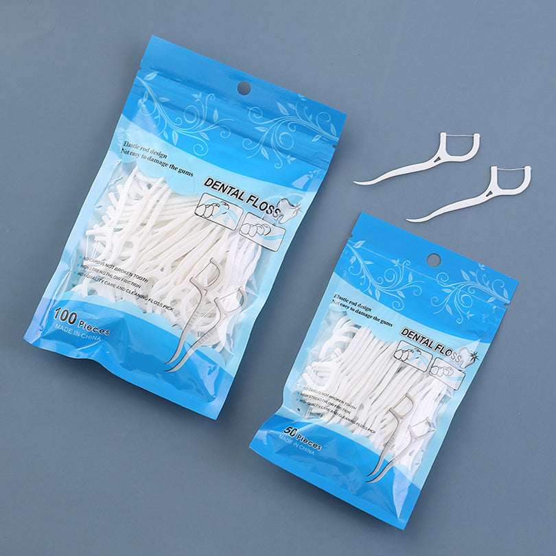 Dental Floss Picks Ultra Fine Toothpicks Interdental Cleaning Sticks