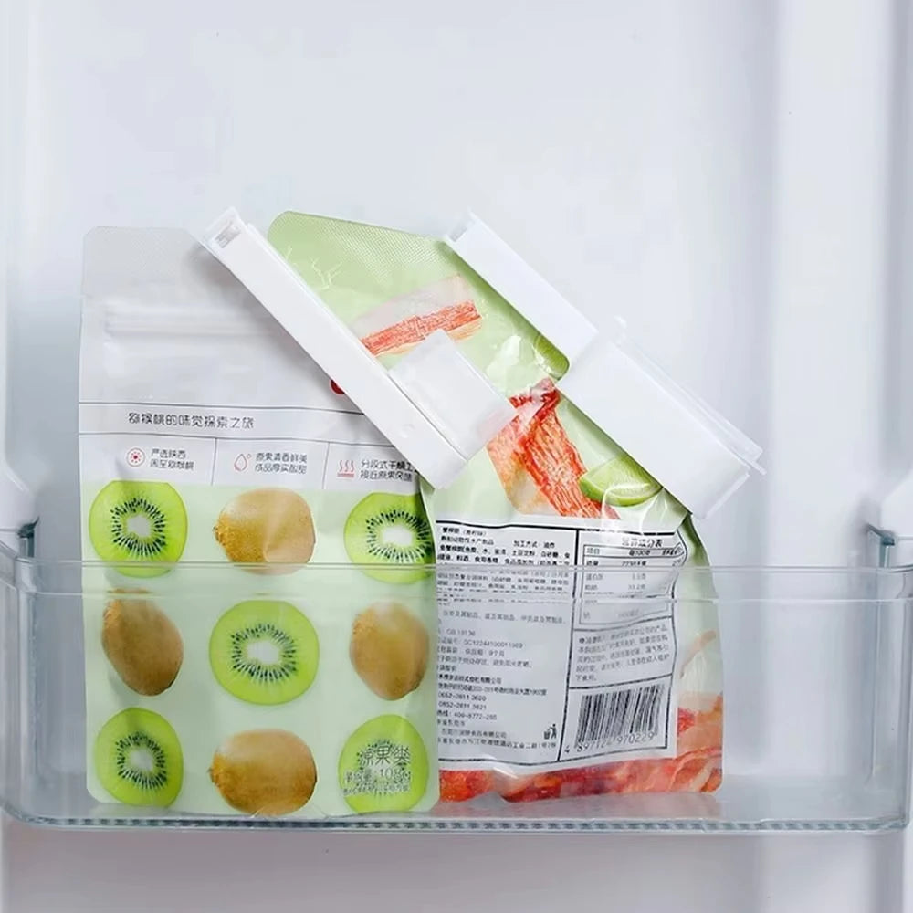 Food Bag Clips with Pouring Spout Sealing Preservation Sealer Tool