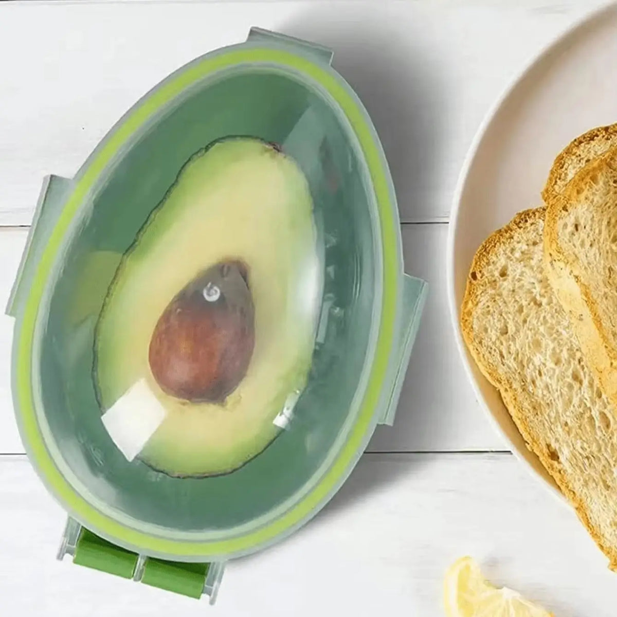 Avocado Storage Box and Slicer Set Reusable Food Keeper Container