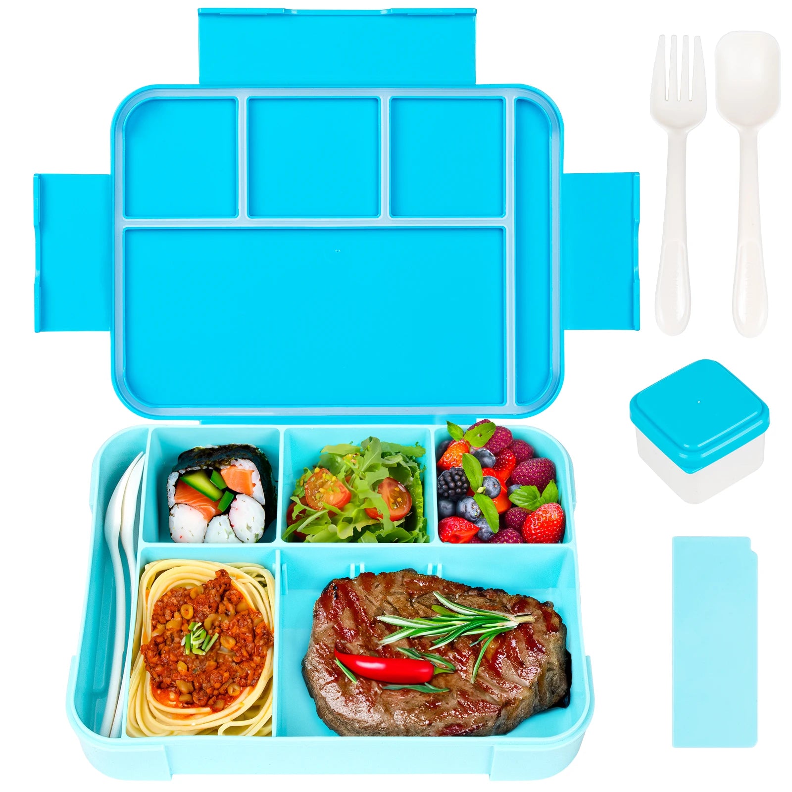 YOCITY Kids Bento Lunch Box Leakproof Divided Food Container for School