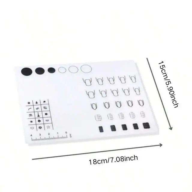 Pink Nail Art Table Mat Foldable PU Leather Manicure Desk Pad