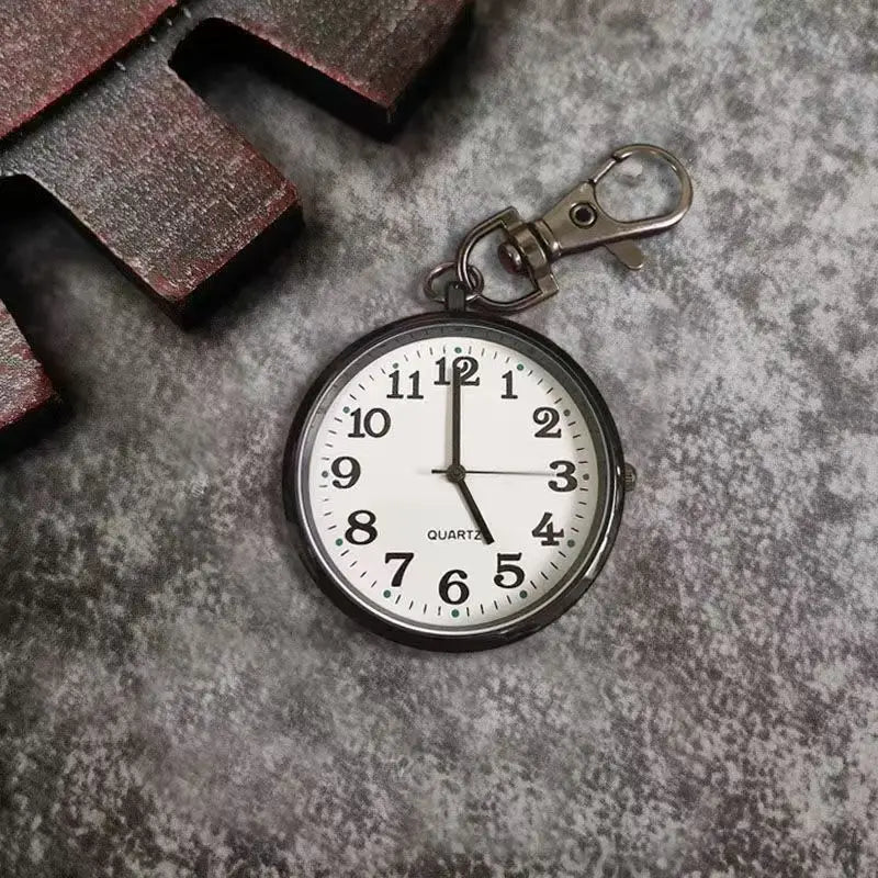 Portable Quartz Pocket Watch Keychain Hanging Nurse Fob Watch - 10