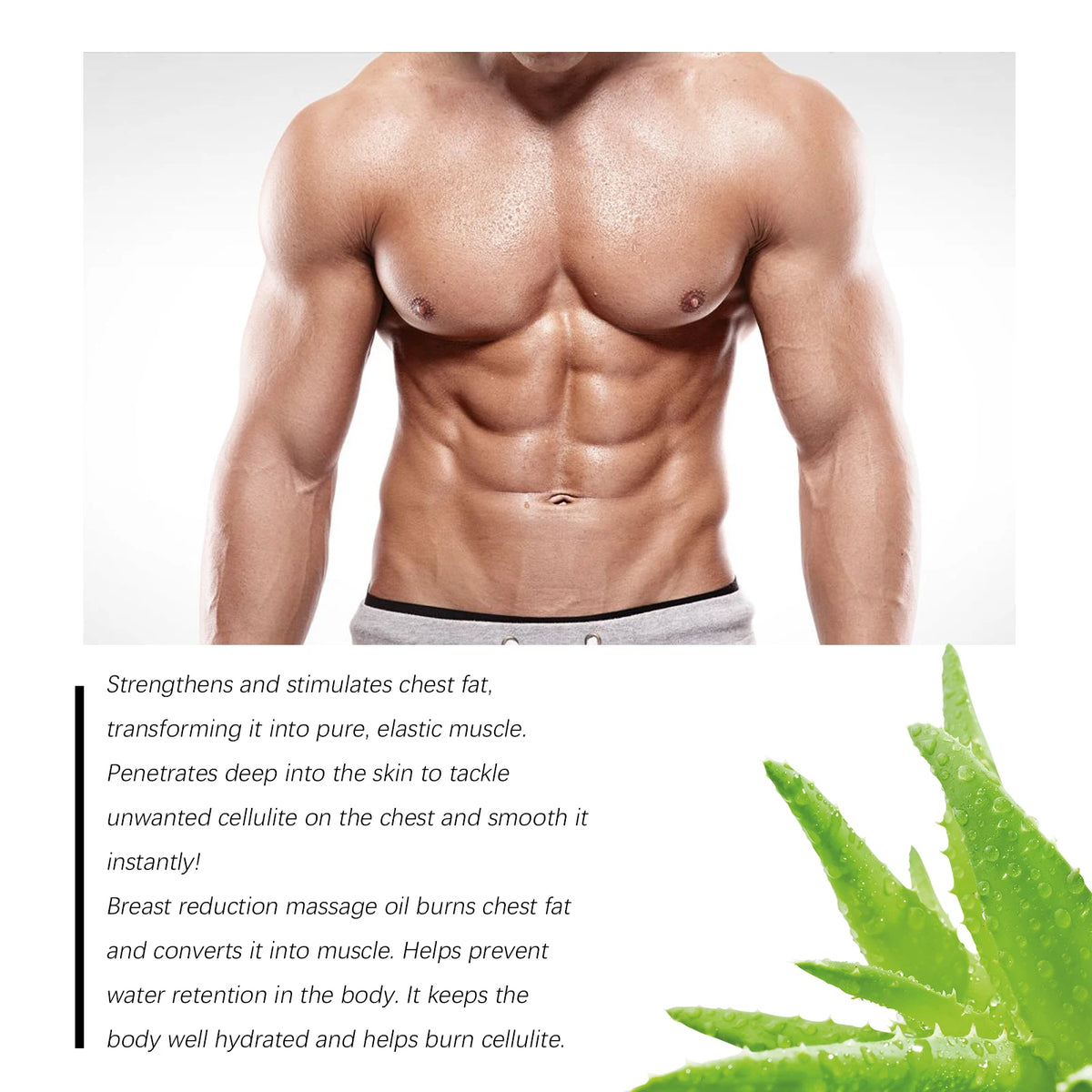 Gynecomastia Removal Spray Male Breast Fat Reduction Oil