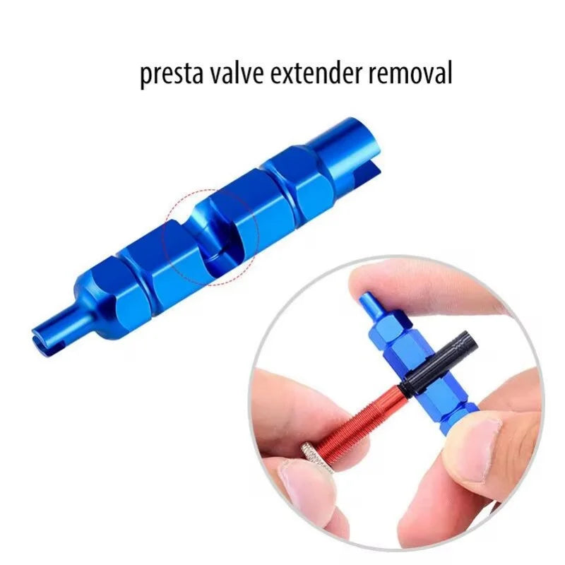 3-in-1 Bike Valve Core Tool Bicycle Schrader Presta Remover Wrench