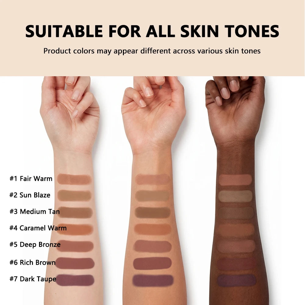 Warm Radiance Soft Matte Bronzer Powder Contour Makeup - 6