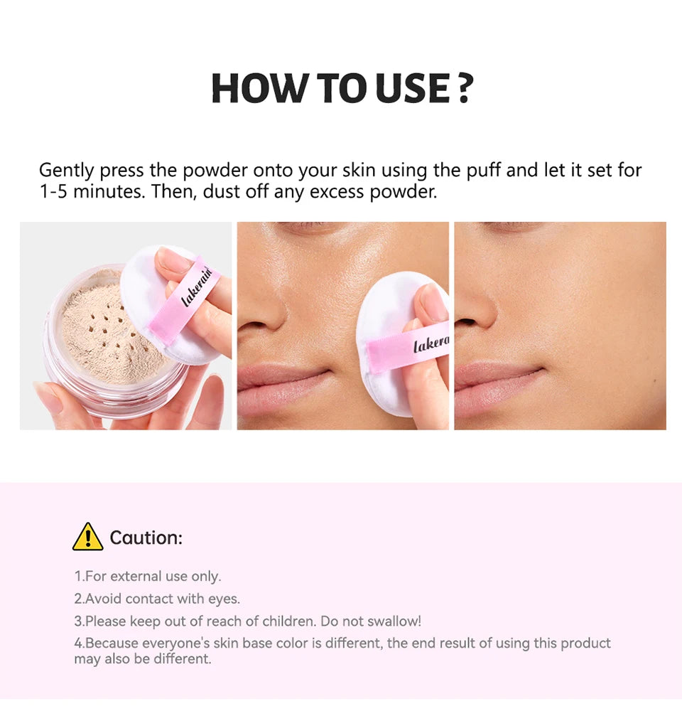 Lakerain Delicate Setting Powder Oil Control Face Powder - 24