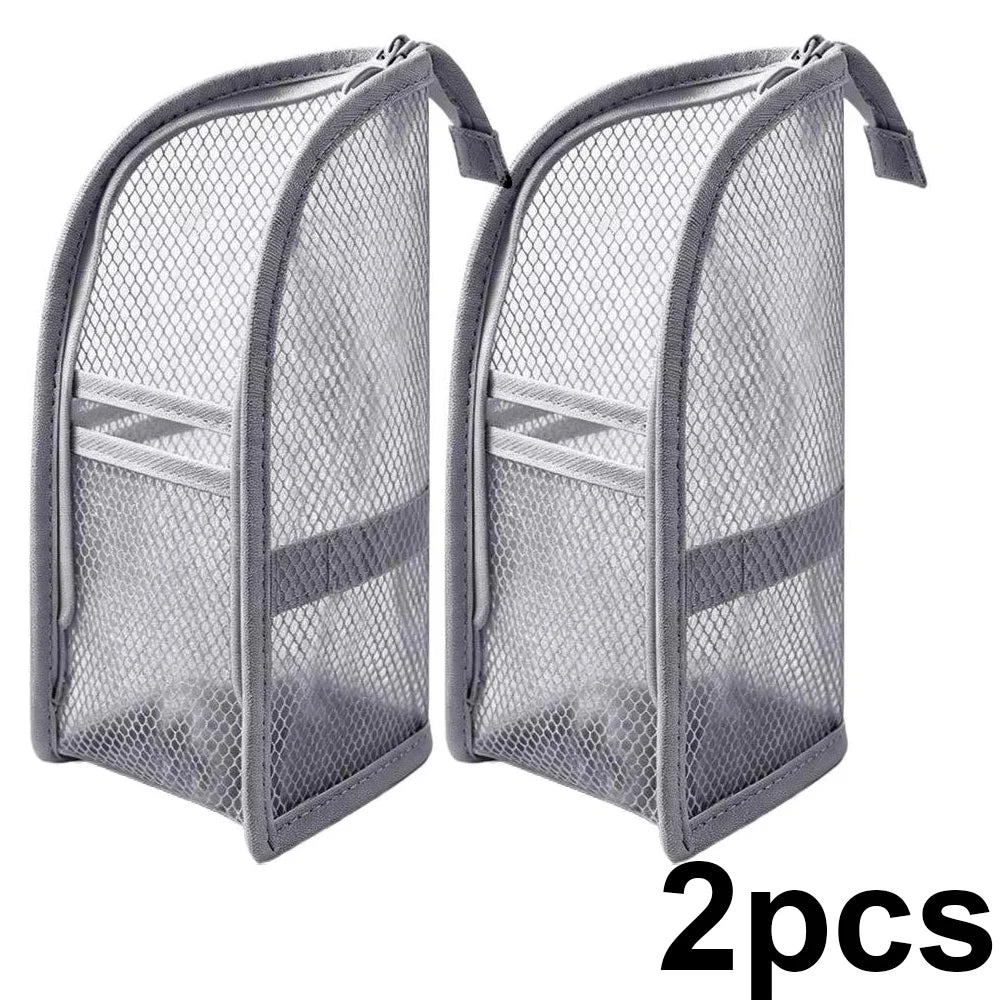 Portable Mesh Travel Toiletry Bag Makeup Organizer Pouch for Cosmetics