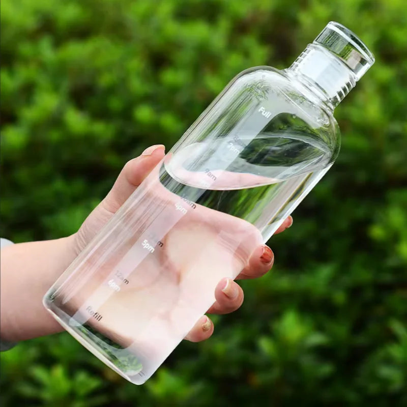 Large Capacity Transparent Water Bottle Portable Sports Travel Cup