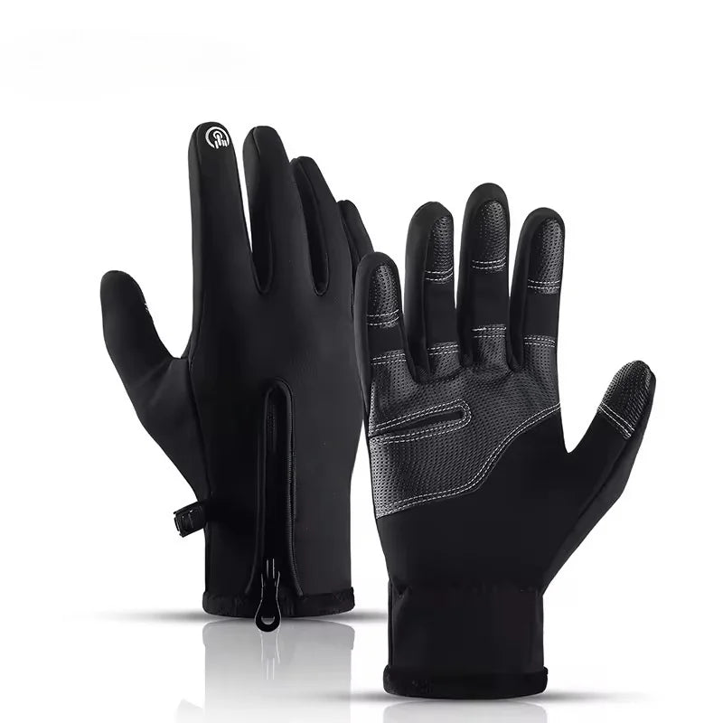 Mens Waterproof Thermal Winter Gloves Touch Screen Motorbike Riding Gear