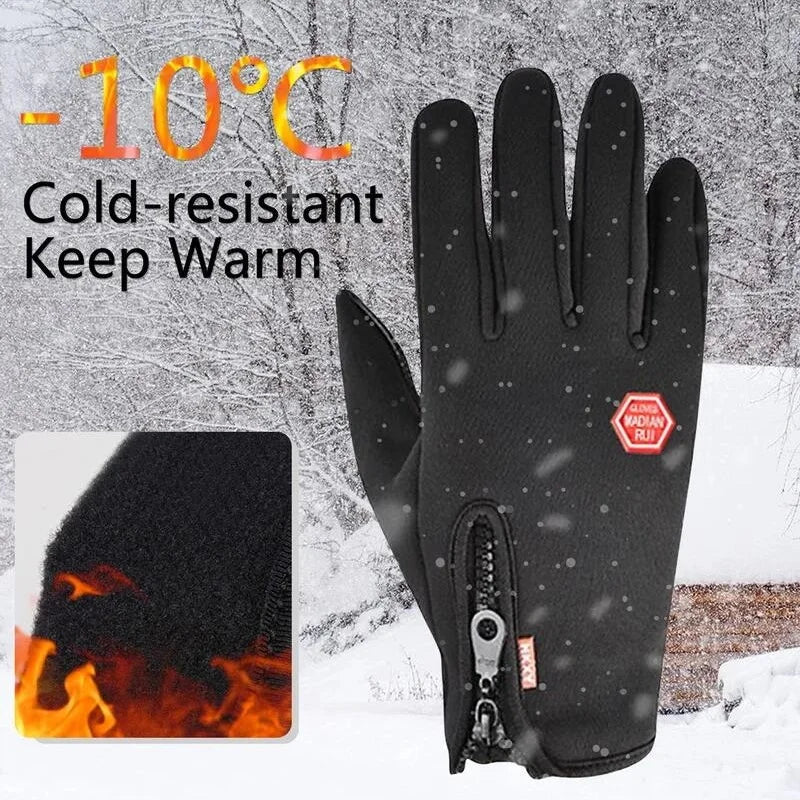 Thermal Winter Ski Gloves Touchscreen Waterproof Cold Proof Riding Mitts - 2