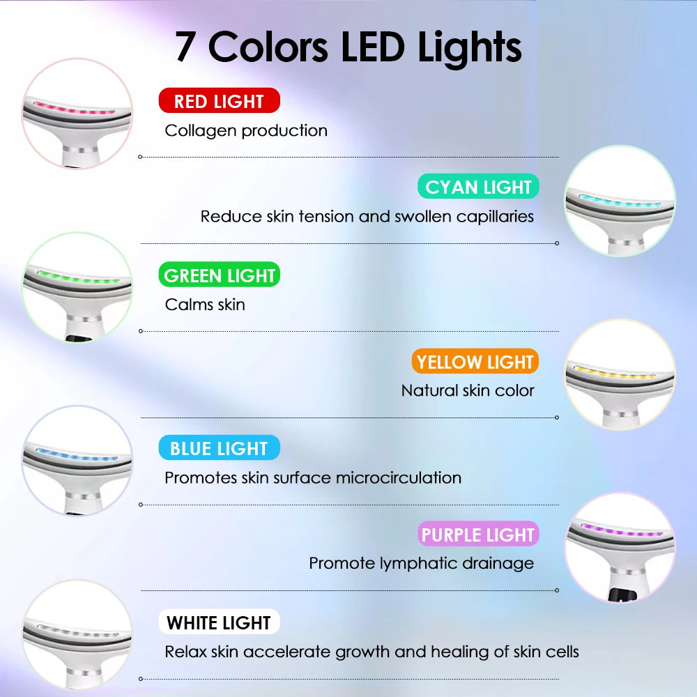 LED Neck Beauty Instrument Face Lifting Massager