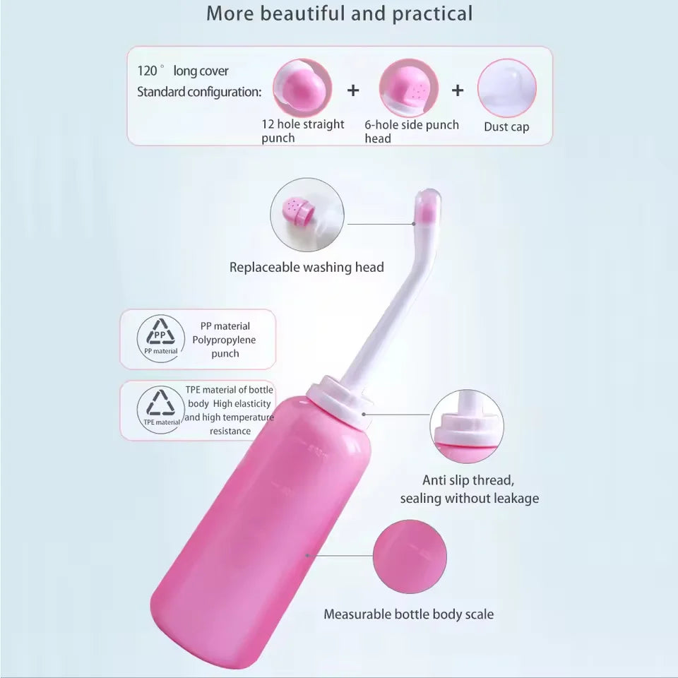 Portable Perineal Irrigation Bottle Travel Bidet Spray for Postpartum - 3