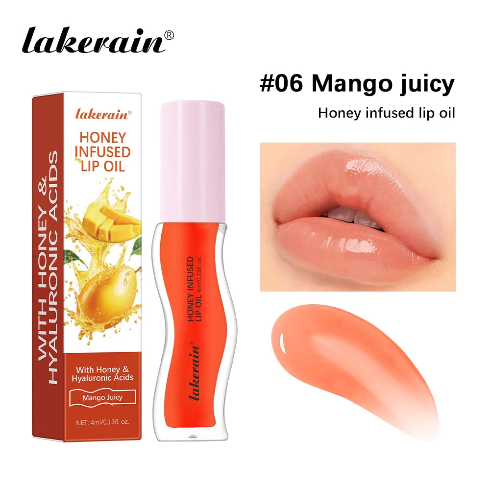 Lakerain Honey Infused Moisturizing Lip Gloss Oil