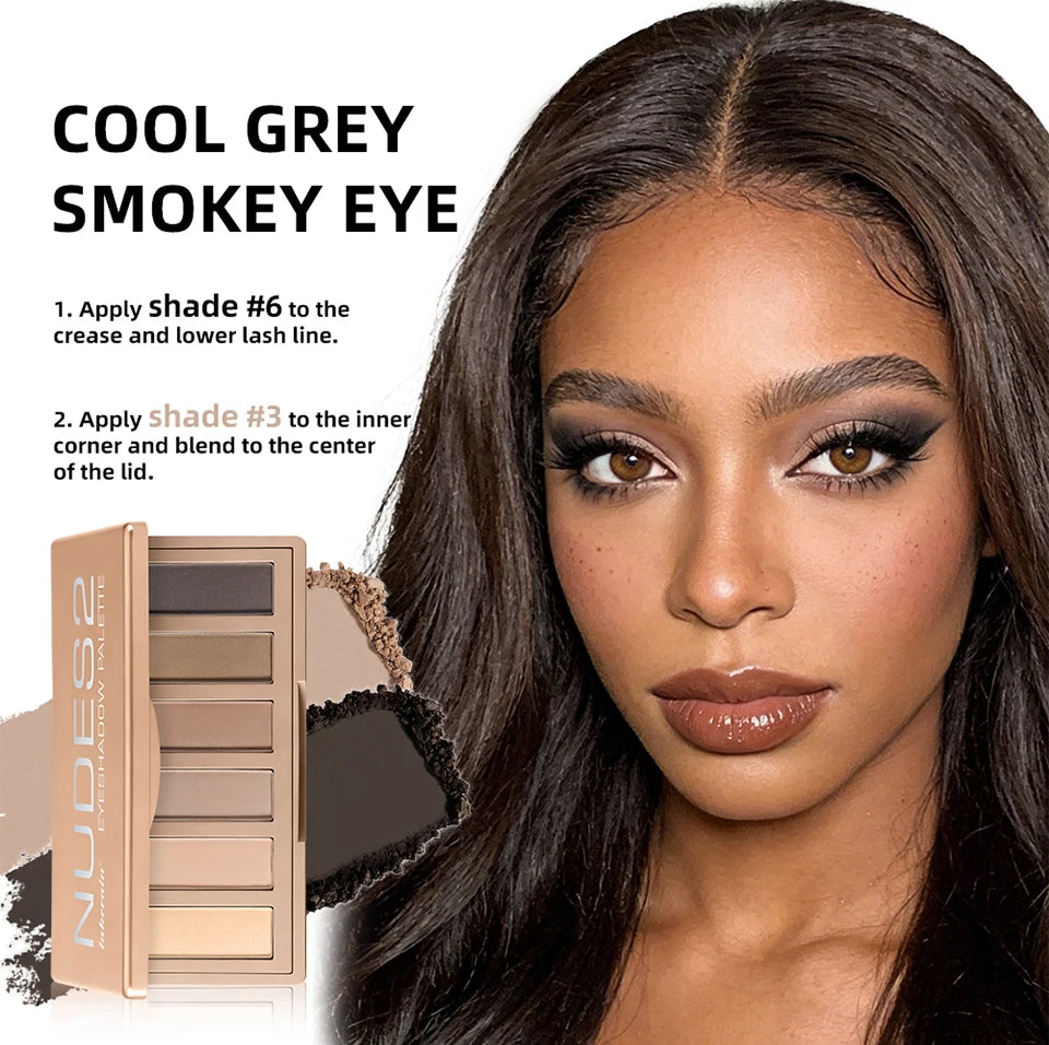 Eyeshadow Palette And Brush Set Natural Matte Nude Makeup Powder - 12