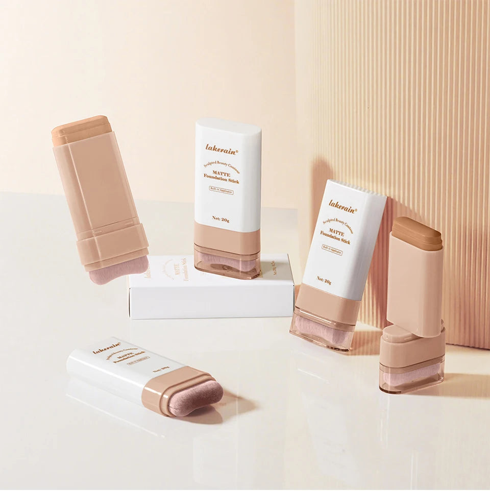Matte Foundation Stick With Brush Concealer Makeup - 19