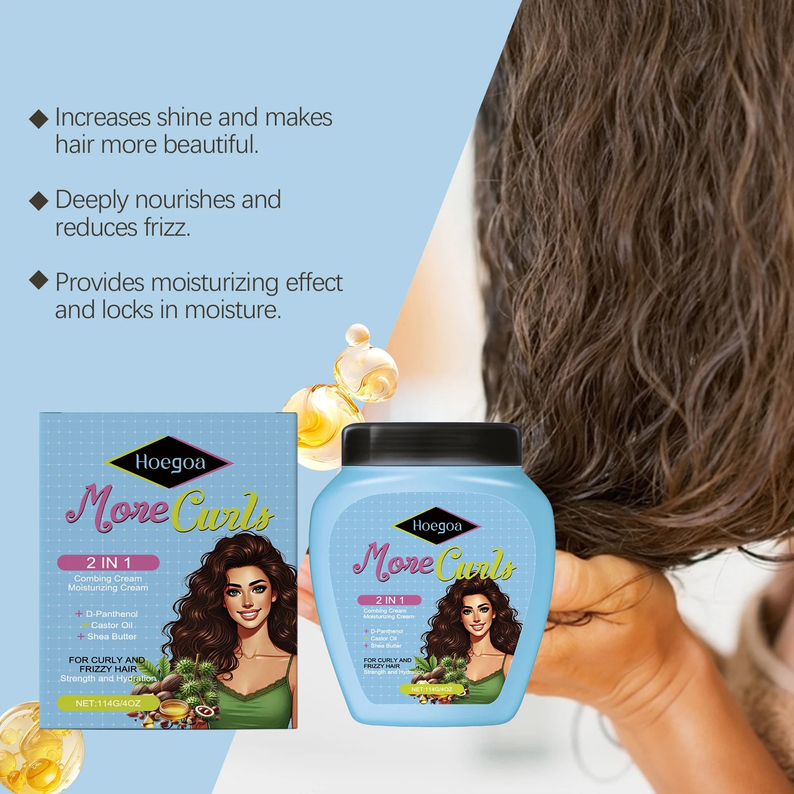 More Curls Hair Cream Curl Defining and Moisturizing Cream - 16