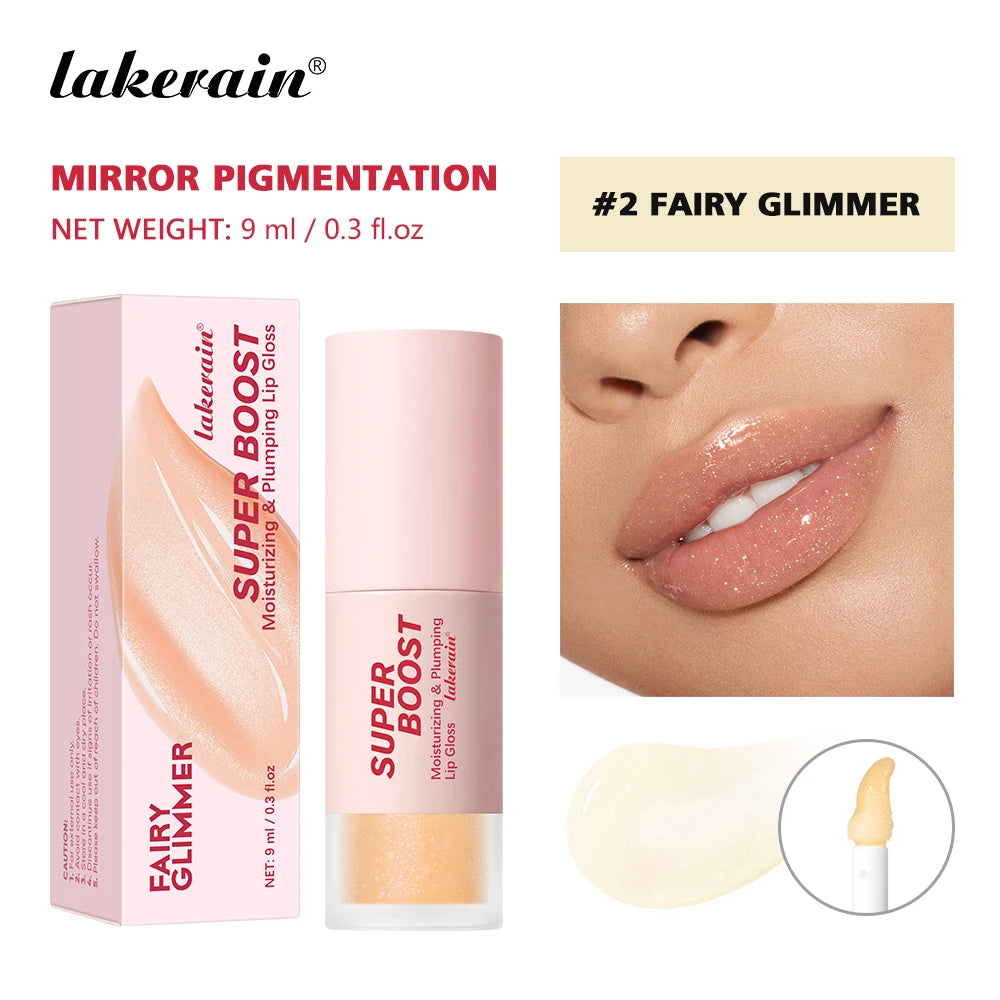 Lakerain Plumping Lip Gloss Hydrating Mirror Shine Lip Gloss